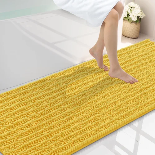 Miniatura 183 de Smiry Alfombras de Baño 24x16 pulgadas, Alfombras de Baño de Chenilla Extra Suaves y Absorbentes, Respaldo de Goma Antideslizante, Lavable a Máquina