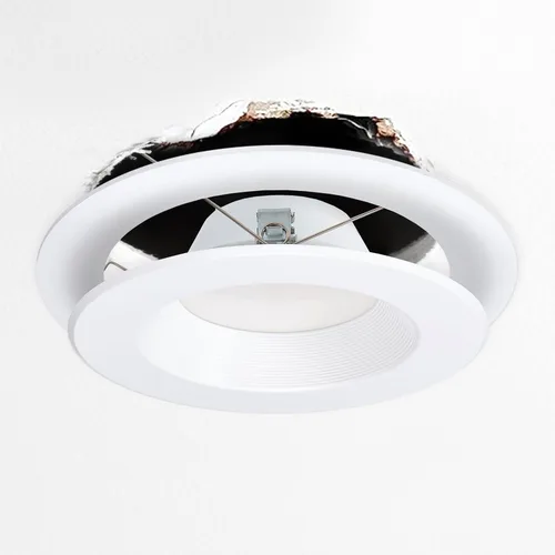 Miniatura 5 de Maxxima Paquete de 12 anillos tipo goof de 4 pulgadas para luces empotradas, iluminación de lata o canless, diámetro exterior de 6.7 pulgadas