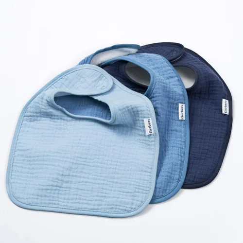 Miniatura 5 de Baberos unisex para bebé de muselina Gerber, pack de 8 para babeo