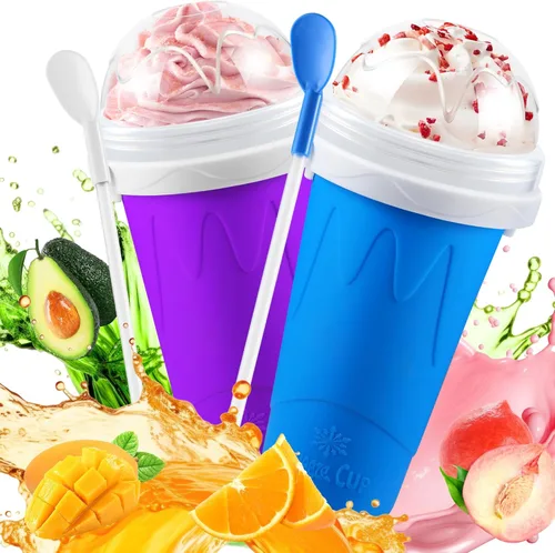tgosomt Taza para Granizado, Tazas Geniales para Hacer Granizados, Gadgets Divertidos y Geniales, Regalos de Intercambio Navideño, Rellenos para