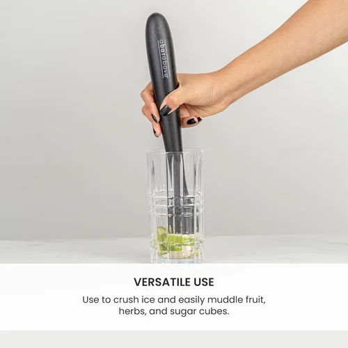Miniatura 2 de A Bar Above Muddler de madera para cócteles – Muddler de cóctel de 12 pulgadas de largo perfecto para triturar frutas, prensar cubos de menta