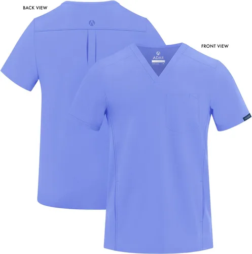 Miniatura 5 de Adar Addition - Ropa quirúrgica para hombre - Moderna camiseta médica con cuello en V con múltiples bolsillos