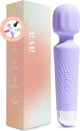 Vibrador Ava para mujeres – Vida útil de la batería de 4 horas | Silicona segura para el cuerpo resistente al agua | Vibradores de clítoris juguete