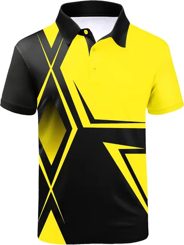 SCODI Polo de manga corta para hombre, atlético, casual, para golf, verano, absorbe la humedad, cuello