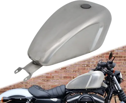 Miniatura 7 de Tanque de combustible para motocicleta de 3.3 galones, tanque de gasolina de 12.5 L, apto para Harley Sportster XL 883 1200 2007-2022 (estilo A)