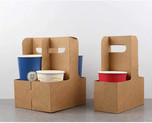 Miniatura 3 de Papel con mango desechable para 2 tazas, 200 unidades [CUP2]