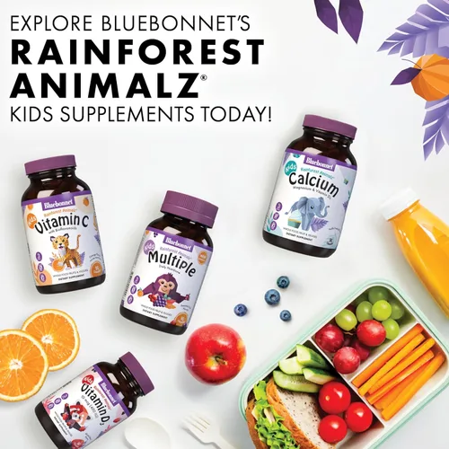 Miniatura 7 de Super Earth Rainforest Animalz: calcio, magnesio y vitamina D3, sabor vainilla natural, 90 masticables, 743715001961, 1, 1