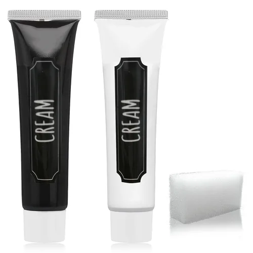 Kit de maquillaje de pintura facial de Halloween, pintura corporal negra y blanca, efectos especiales, fiestas, bromista blanco, cosplay, disfraz de