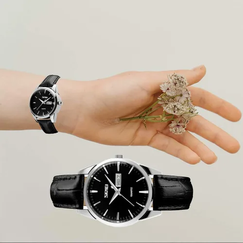 Miniatura 7 de SKMEI Par de relojes para parejas, hombres y mujeres, para él y para ella, juego de relojes para esposo, esposa, San Valentín, reloj de pulsera a