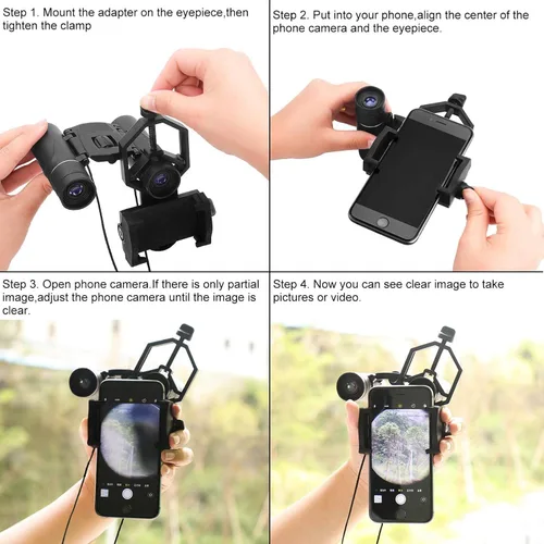 Miniatura 6 de SVBONY Adaptador universal para teléfono celular, montaje para telescopio, monocular, telescopio, telescopio, diámetro de 25 a 1.890 in