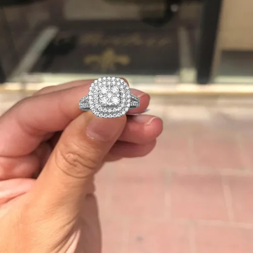 Miniatura 2 de Exquisitos anillos collares aretes joyería para mujer aleación de metal diamantes de imitación cristal boda compromiso aniversario cumpleaños San