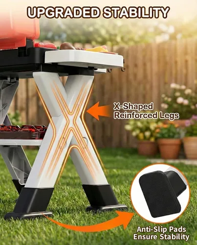 Miniatura 2 de 2026 Actualización 60 piezas Juego de Parrilla de Barbacoa para Niños con Humo Simulado, Juego de Cocina de Juguete para Niños de 4 a 8 años