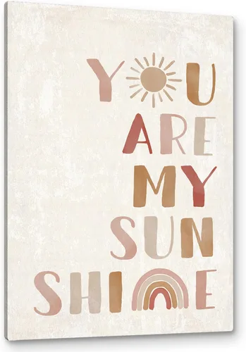 Miniatura 19 de PHAMTE Decoración de pared para dormitorio de niñas, arte de pared con texto en inglés «She is Sunshine Mixed with a Little Hurricane», lienzo