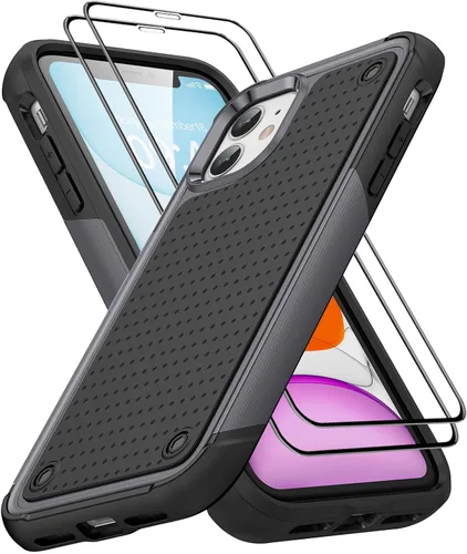 Miniatura 268 de Jeylly Funda para iPhone SE/Funda para iPhone 5S, Exterior de Plástico Duro que Absorbe Golpes + Interior de Silicona de Goma Defensor contra