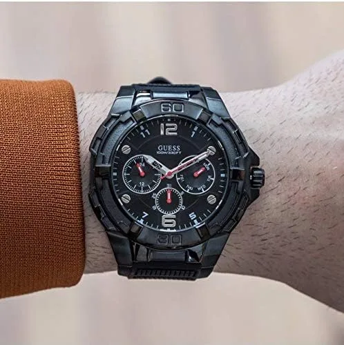 Miniatura 6 de Guess Mens Multi Dial Reloj Génesis con correa de silicona