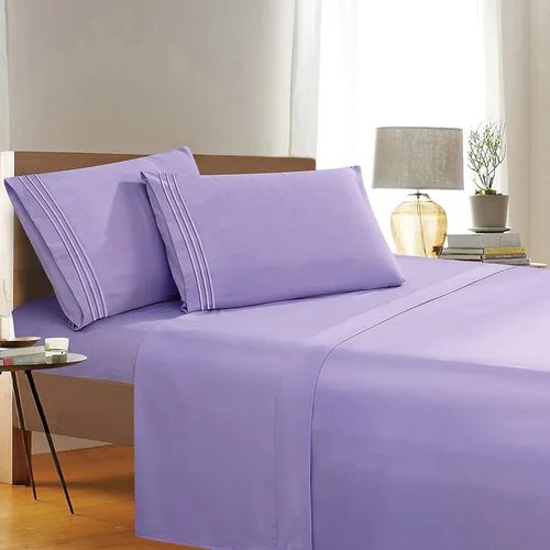 Miniatura 21 de Elegant Comfort 1500 Premier Resistente a Arrugas y Decoloración de Calidad Hotel Juego de Sábanas de 4 Piezas Ultra Suave Lujoso Incluye Sábana