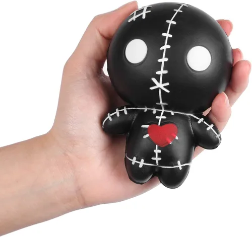 Miniatura 10 de Anboor Muñecos de vudú de 4.7 pulgadas, muñeca fantasma de Halloween, kawaii, suave, lento aumento, perfumado, para aliviar el estrés, juguetes