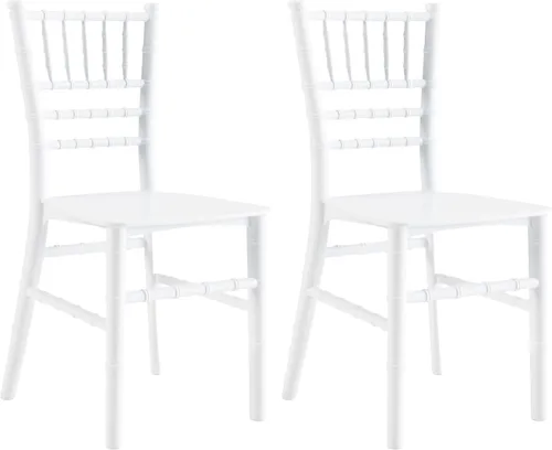 Miniatura 9 de JOON Paquete de 2 sillas Tiffany Chiavari para niños, 25 x 13 x 14.5 pulgadas, policarbonato, altura del asiento de 12.75 pulgadas, diseño elegante