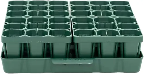 Miniatura 11 de Vego garden Seedling Suite Products, paquete de 8 bandejas de plántulas jumbo con tapas de bandeja de plántulas y bandejas de riego inferiores de 10