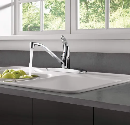 Miniatura 2 de Peerless Grifo de fregadero de cocina con mango único, cromado P110LF