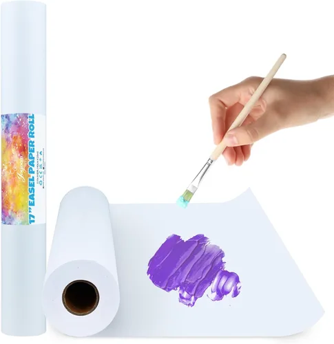 Miniatura 13 de Joyooss Rollo de papel de caballete, rollo de papel de dibujo artístico de 16 pulgadas de ancho x 984 pulgadas de largo (82 pies) de largo, rollo