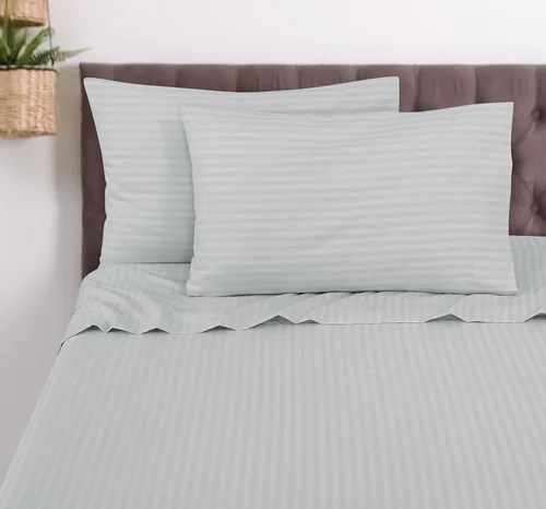 Miniatura 8 de ROYALE LINENS Juego de sábanas de 4 piezas, microfibra suave cepillada, 1 sábana bajera, 1 sábana encimera, 2 fundas de almohada, sin arrugas
