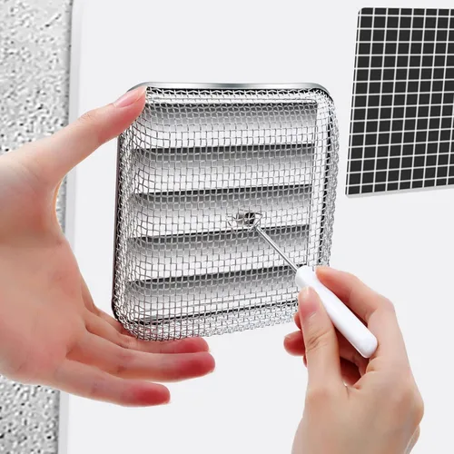 Miniatura 2 de Tatuo - Juego de protección contra insectos voladores para ventilación de horno RV y calentador de agua, malla de acero inoxidable con herramienta