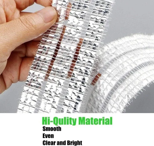 Miniatura 4 de 70% Tela de tela para jardín, papel de aluminio, malla reflectante plateada, refugio solar para jardín, toldos, toldos, lona, pantalla de valla