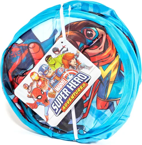 Miniatura 5 de Jay Franco Marvel Super Hero Adventures Cesta Emergente - Cesta/Bolsa de Lavandería de Malla con Asas Duraderas - Presenta a Spiderman, Iron Man