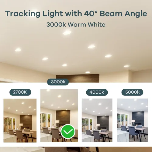 Miniatura 7 de Linkind Bombilla LED MR16 regulable, GU5.3 con base de dos pines GU5.3, 6.5 W (equivalente a 70 W) 3000 K blanco cálido 640 lm MR16, luces