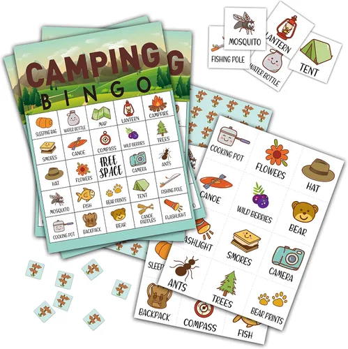 Miniatura 6 de Juego de bingo de playa, juegos de fiesta temática de verano tropical con 24 jugadores, actividades de suministros hawaianos, recuerdos de fiesta