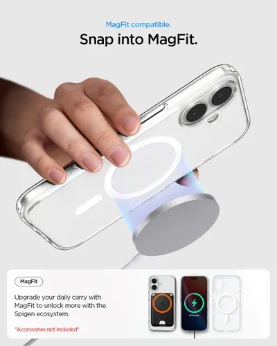 Miniatura 333 de Spigen Funda para iPhone 13 Mini, ultra híbrida MagFit [antiamarilleo] [compatible con Magsafe] - Transparente