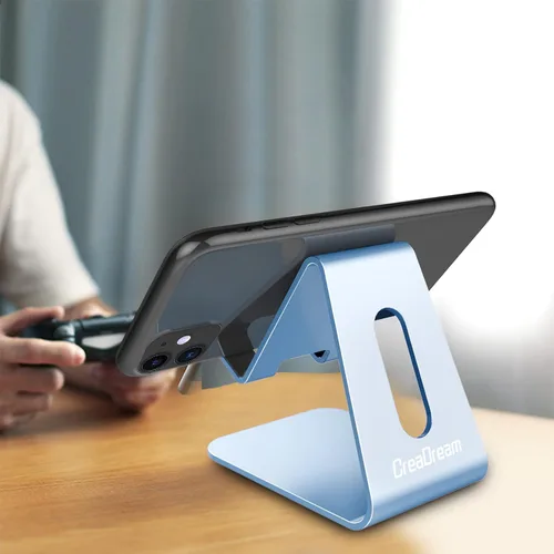 Miniatura 2 de CreaDream Soporte para teléfono celular, cuna, soporte, soporte de escritorio de aluminio compatible con Switch, todos los teléfonos inteligentes