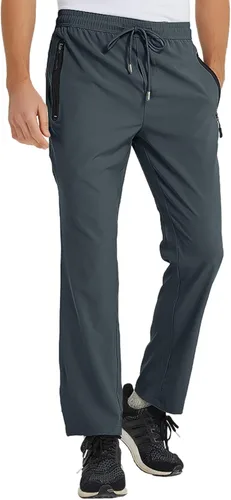 Miniatura 3 de TBMPOY - Pantalones deportivos ligeros para hombre transpirables para acampar pesca correr senderismo y hacer deportes