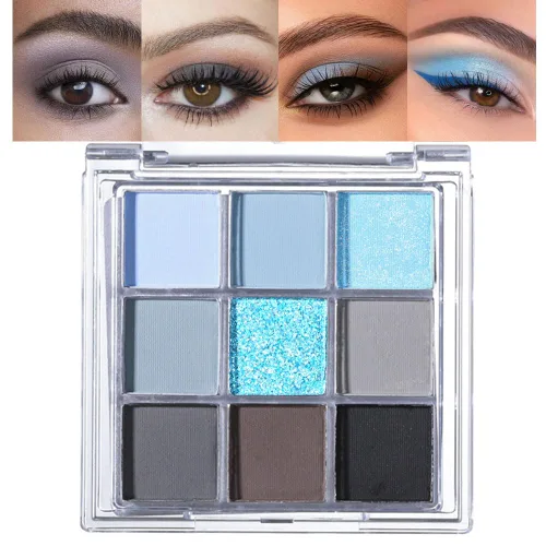 Miniatura 19 de CAKAILA Paleta de sombra de ojos mate de 10 colores, color gris y gris topo, paleta de sombra de ojos neutra, paleta de maquillaje de larga