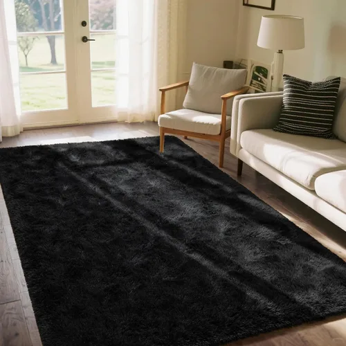 Miniatura 50 de Alfombra Corredor Suave de Pelo Largo para Dormitorio, 2 x 6 pies, alfombras esponjosas con parte inferior antideslizante para pasillo, junto a