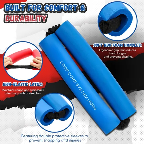 Miniatura 3 de Soulchen 2 bandas de resistencia para el sistema de núcleo de cadera, bandas de entrenamiento para estirar, fortalecer piernas, caderas, muslos