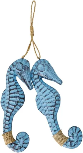 Miniatura 10 de Decoración de peces de madera antigua, adorno para colgar en la pared, decoraciones de peces de madera para el hogar tema náutico