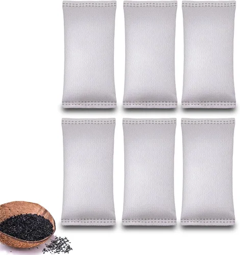 Miniatura 11 de Bolsas purificadoras de aire de carbón con cáscara de coco de 1.76 onzas, elimina olores y humedad, bolsas purificadoras de aire fresco natural