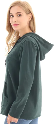 Miniatura 37 de Bearsland - Sudadera de lactancia y maternidad para mujer, con bolsillos y capucha