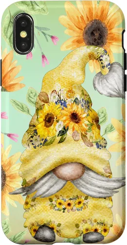 Miniatura 5 de iPhone 14 Pro Max Gnomo de girasol para jardín mamá hippies lindo patrón de verano caso