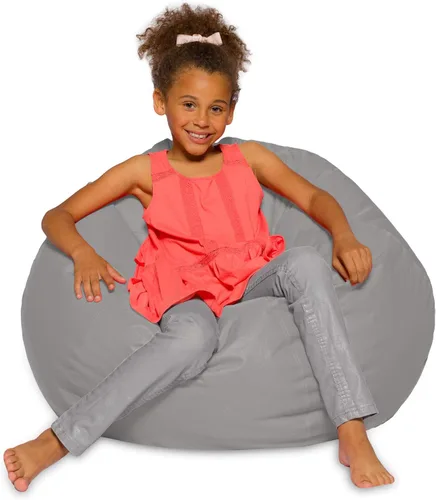 Miniatura 11 de Posh Creations - Sillón puff para niños, adolescentes y adultos, incluye funda extraíble y lavable a máquina, tamaño mediano de 27 pulgadas, lona