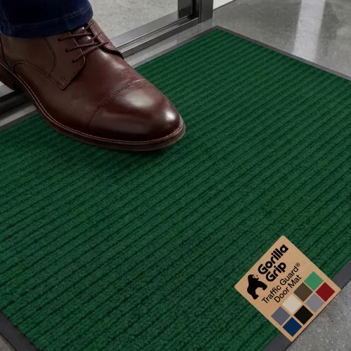 Miniatura 35 de GORILLA GRIP Tapete impermeable para puerta de protección de tráfico, tapetes de entrada resistentes, respaldo fuerte, alfombras comerciales