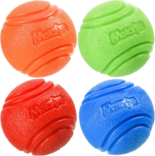 Miniatura 12 de Pelota de entrenamiento para perros en una cuerda, pelota de goma para perros con asa para tira y afloja K9, recompensas de entrenamiento