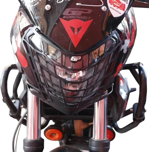 Miniatura 2 de GP Kompozit Protector de faros delanteros negro compatible con Bajaj Dominar 250 / Dominar 400 2017-2023