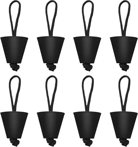 Miniatura 11 de LIXADA El mejor kit de tapón universal para kayak, kit de tapones de drenaje de canoa con orificios de drenaje de canoa, paquete de 4/6/8 Negro X 4