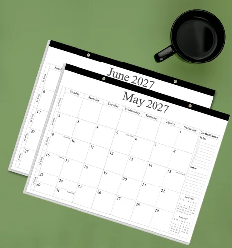 Miniatura 6 de Calendario de escritorio 2026 – Calendario 2026-2027 de enero de 2026 a junio de 2027, calendario de 18 meses con papel grueso para oficina, hogar