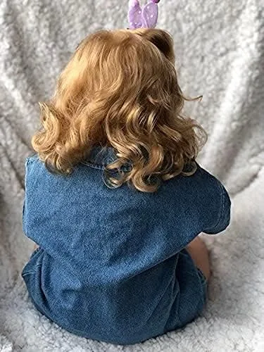 Miniatura 4 de Angelbaby Muñecas de bebé real Reborn de 24 pulgadas, 23.6 in, linda niña de silicona realista con cuerpo suave y acurrucable, juguetes y accesorios