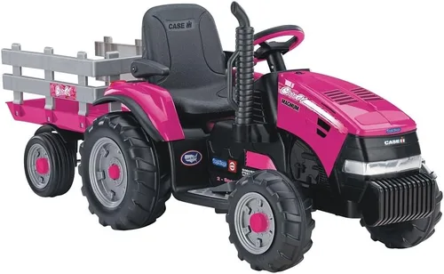 Miniatura 7 de Tractor con remolque Ride On Case IH Magnum de Peg Perego, color rosa
