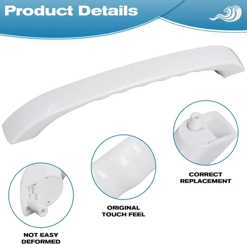 Miniatura 5 de Podoy, Manija de puerta de microondas WB15X335 de repuesto mejorada Compatible con microondas GE General Electric White Spacemaker XL, Distancia